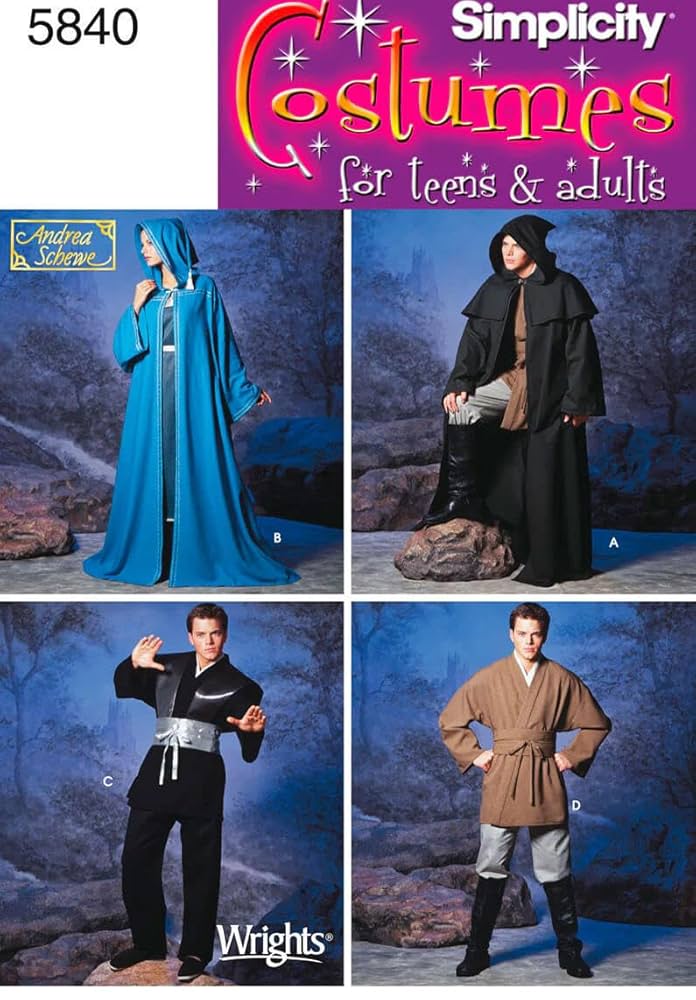 Amazon.com: Simplicity Teen's and Adult's Wizard Costume and